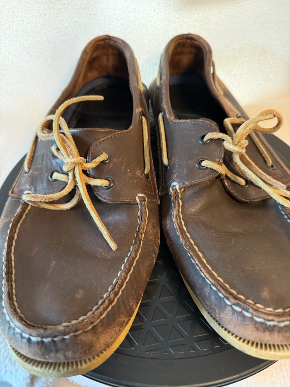 Sperry Top Siders sz 13. Men's Classic Brown Leather Boat Shoes